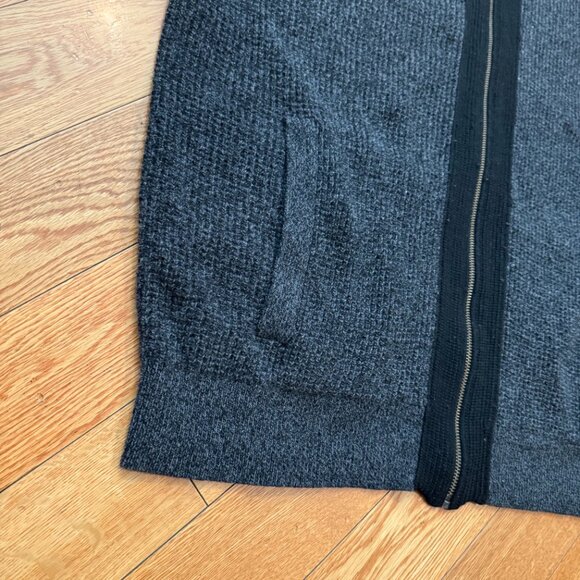 Banana Republic Italian Yarn Wool Nylon XL Sweater Hoodie Full Zip Knit - Picture 6 of 11